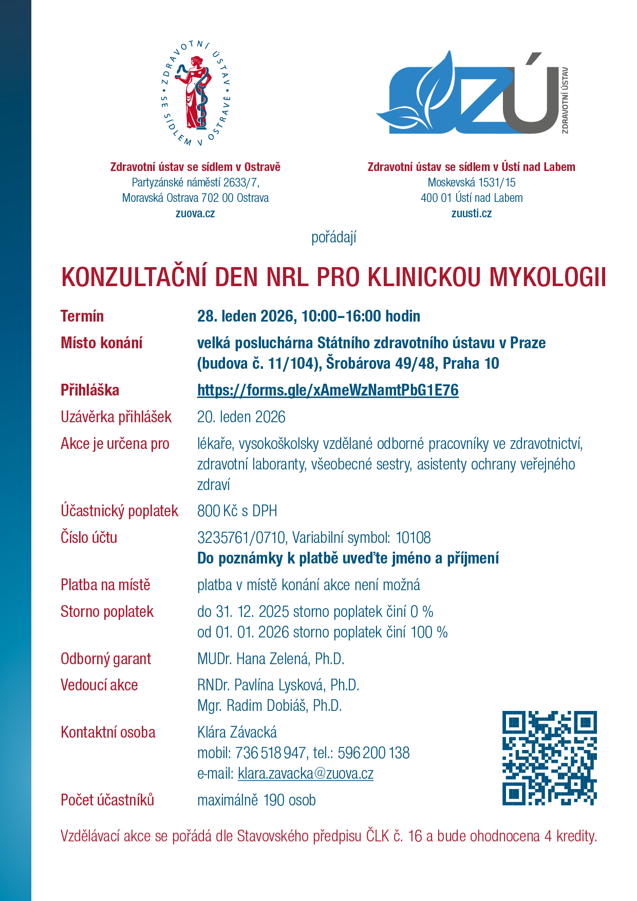 Konzultační den NRL pro klinickou mykologii